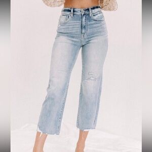 Crop wide leg jeans size 1